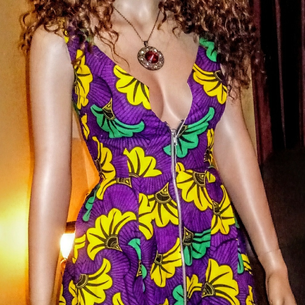 African print dress